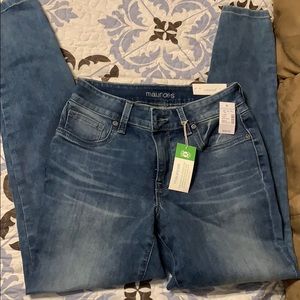 Mid rise denim jeggings